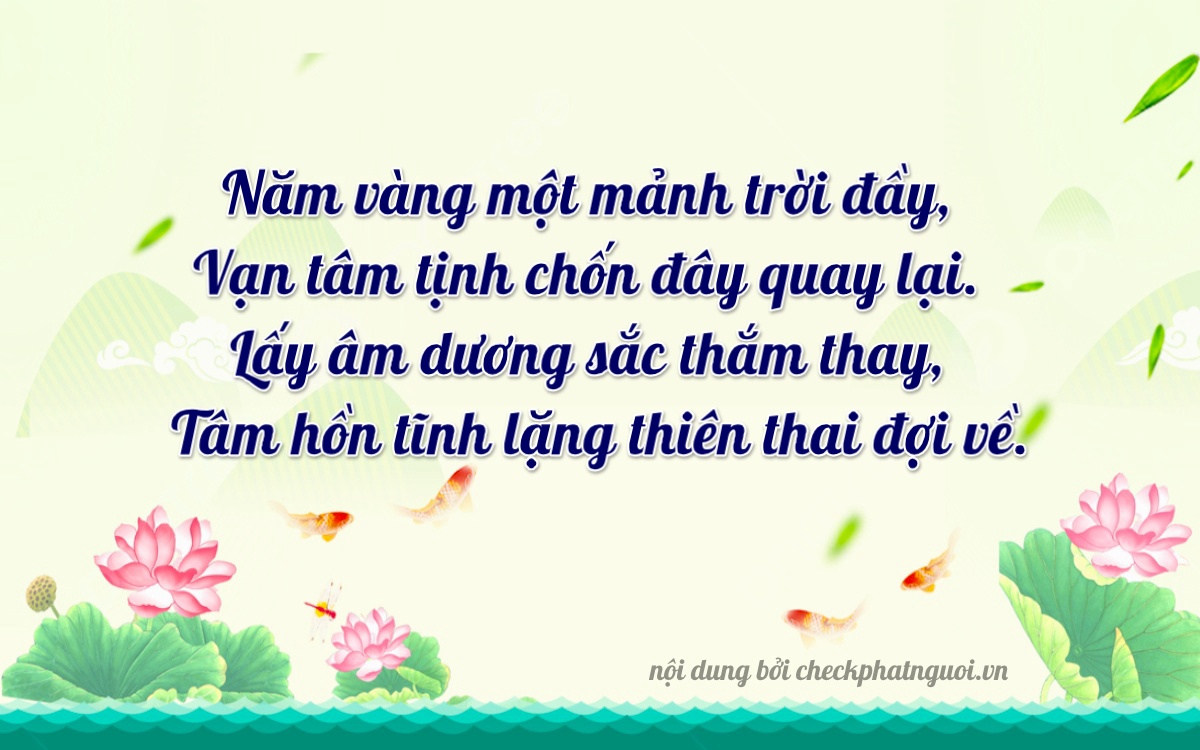 Bài thơ ý nghĩa cho <b>biển số 36AB-59555</b> tại website checkphatnguoi.vn