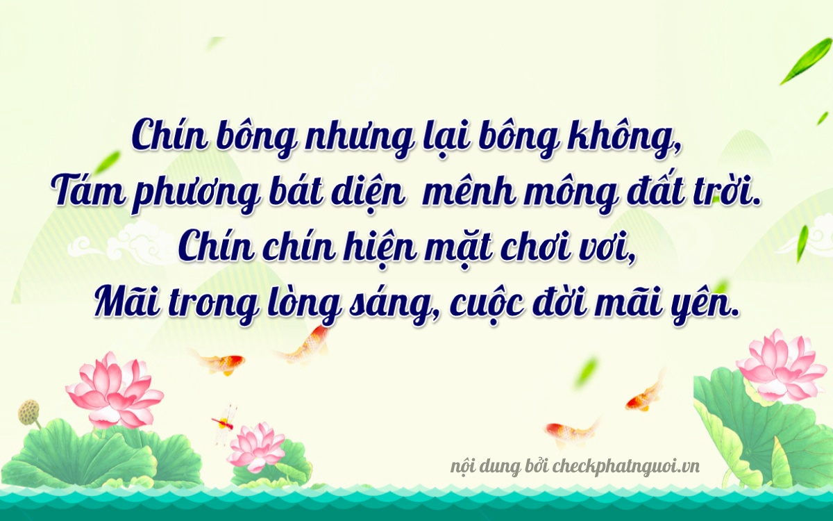 Bài thơ ý nghĩa cho <b>biển số 36AB-89988</b> tại website checkphatnguoi.vn