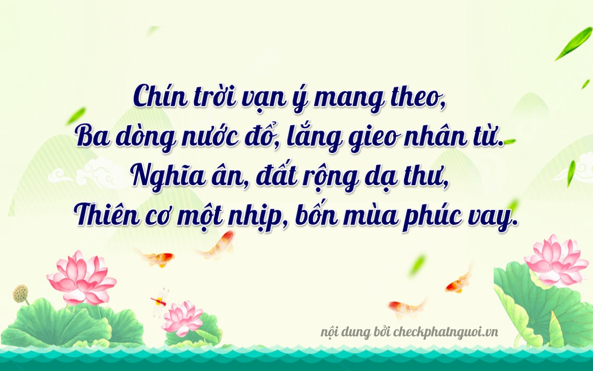 Bài thơ ý nghĩa cho <b>biển số 36AB-93091</b> tại website checkphatnguoi.vn