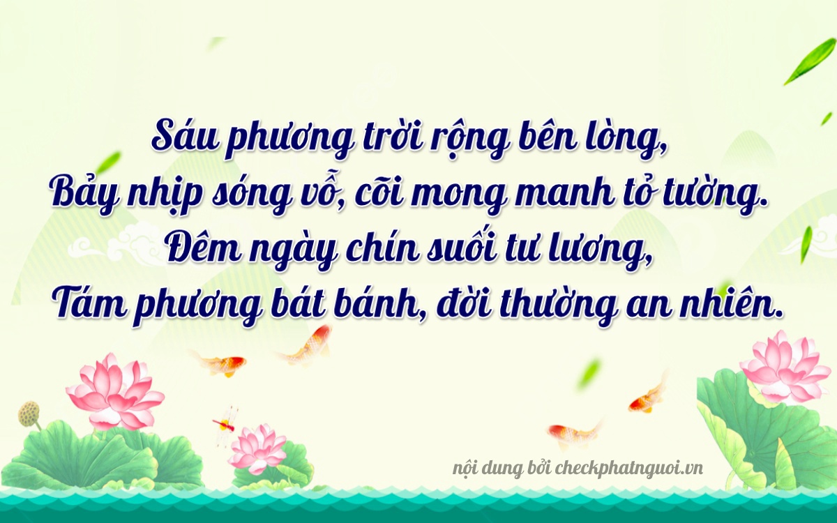 Bài thơ ý nghĩa cho <b>biển số 36AC-06798</b> tại website checkphatnguoi.vn
