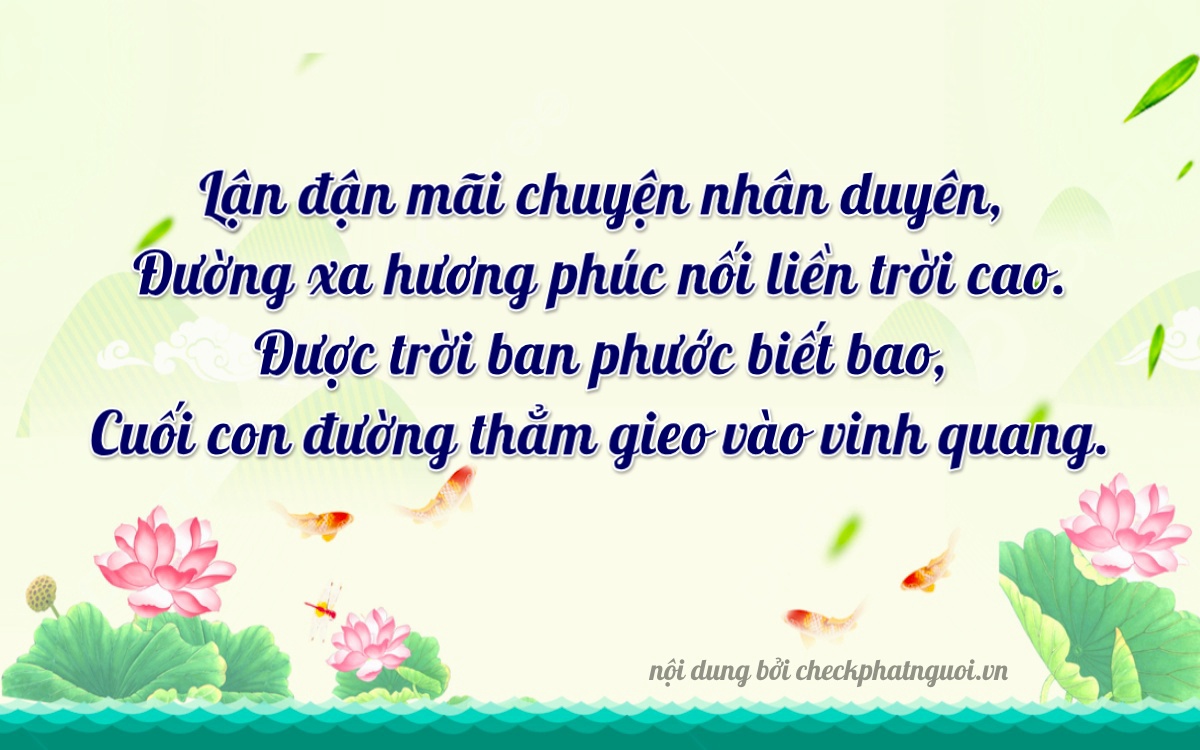 Bài thơ ý nghĩa cho <b>biển số 36AC-07081</b> tại website checkphatnguoi.vn