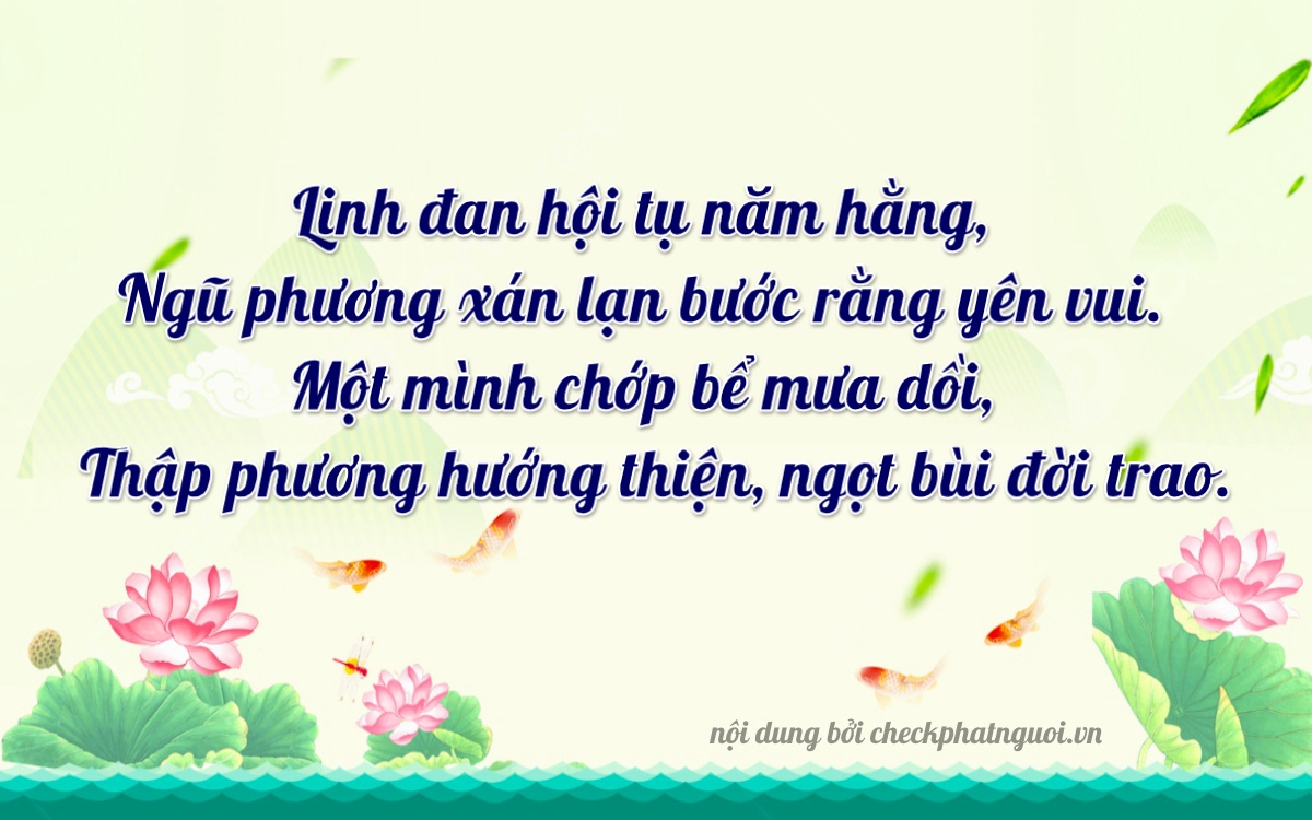 Bài thơ ý nghĩa cho <b>biển số 36AC-55710</b> tại website checkphatnguoi.vn