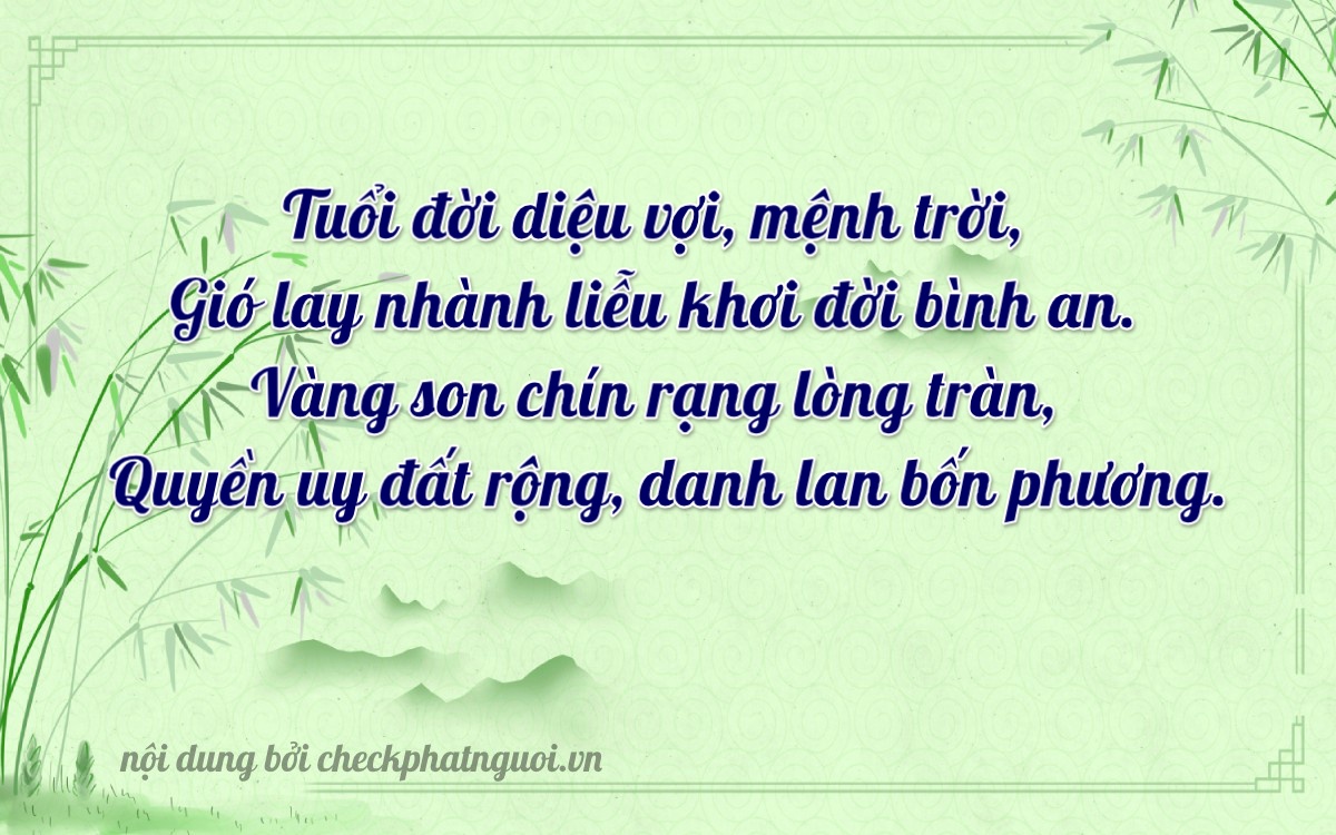 Bài thơ ý nghĩa cho <b>biển số 36AC-59194</b> tại website checkphatnguoi.vn