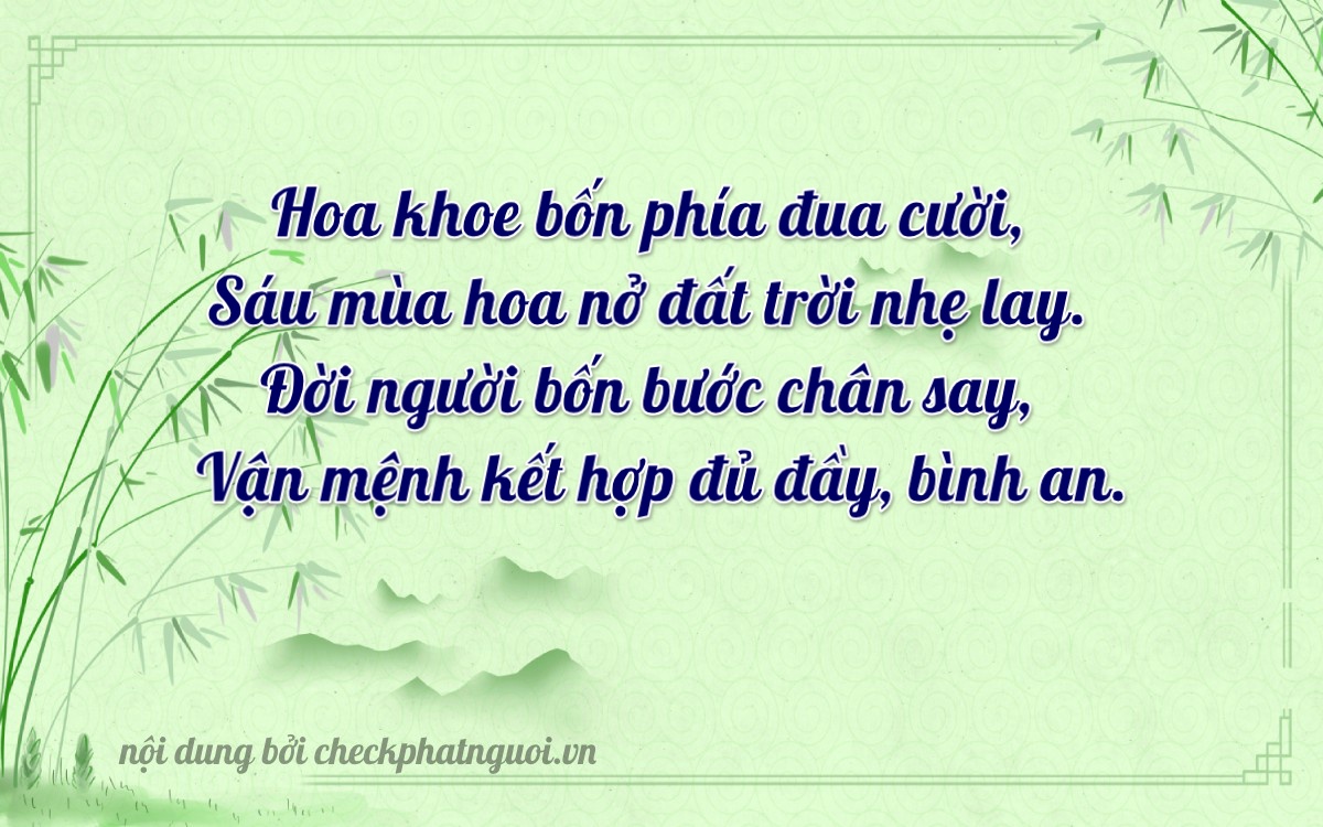 Bài thơ ý nghĩa cho <b>biển số 36AC-69640</b> tại website checkphatnguoi.vn