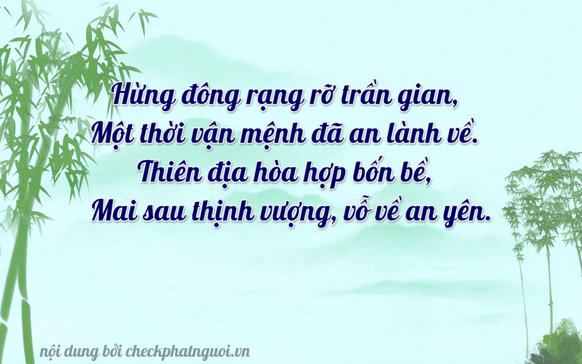 Bài thơ ý nghĩa cho <b>biển số 36AG-01113</b> tại website checkphatnguoi.vn