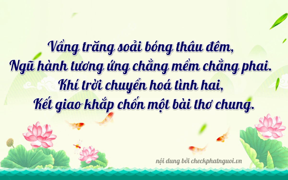 Bài thơ ý nghĩa cho <b>biển số 36AK-05258</b> tại website checkphatnguoi.vn