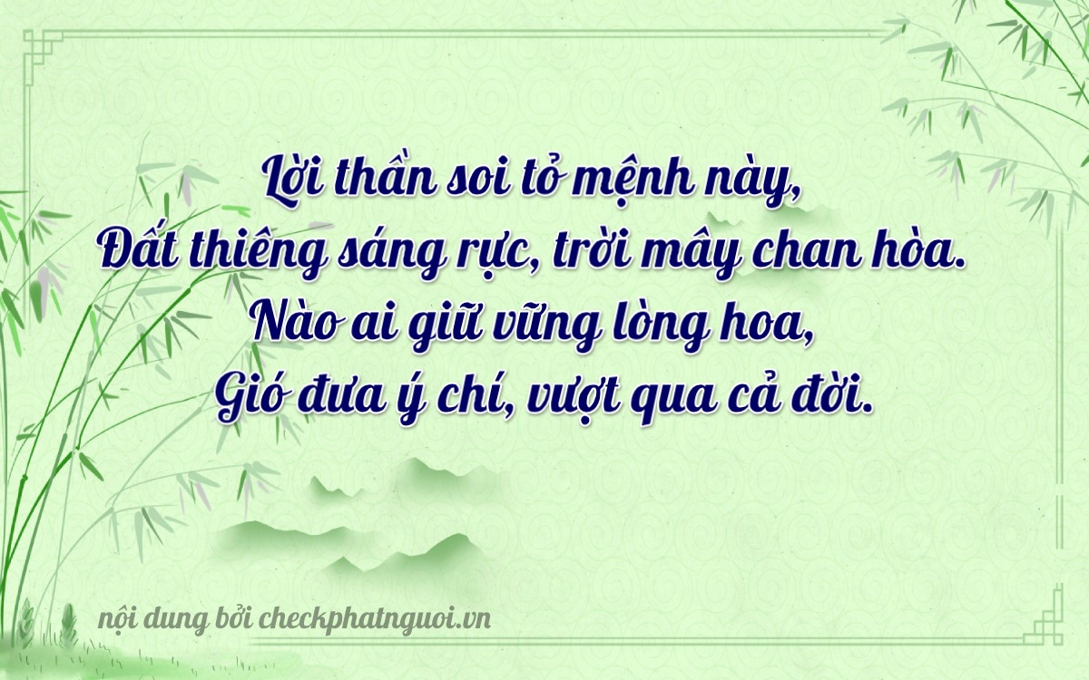 Bài thơ ý nghĩa cho <b>biển số 36AP-02012</b> tại website checkphatnguoi.vn