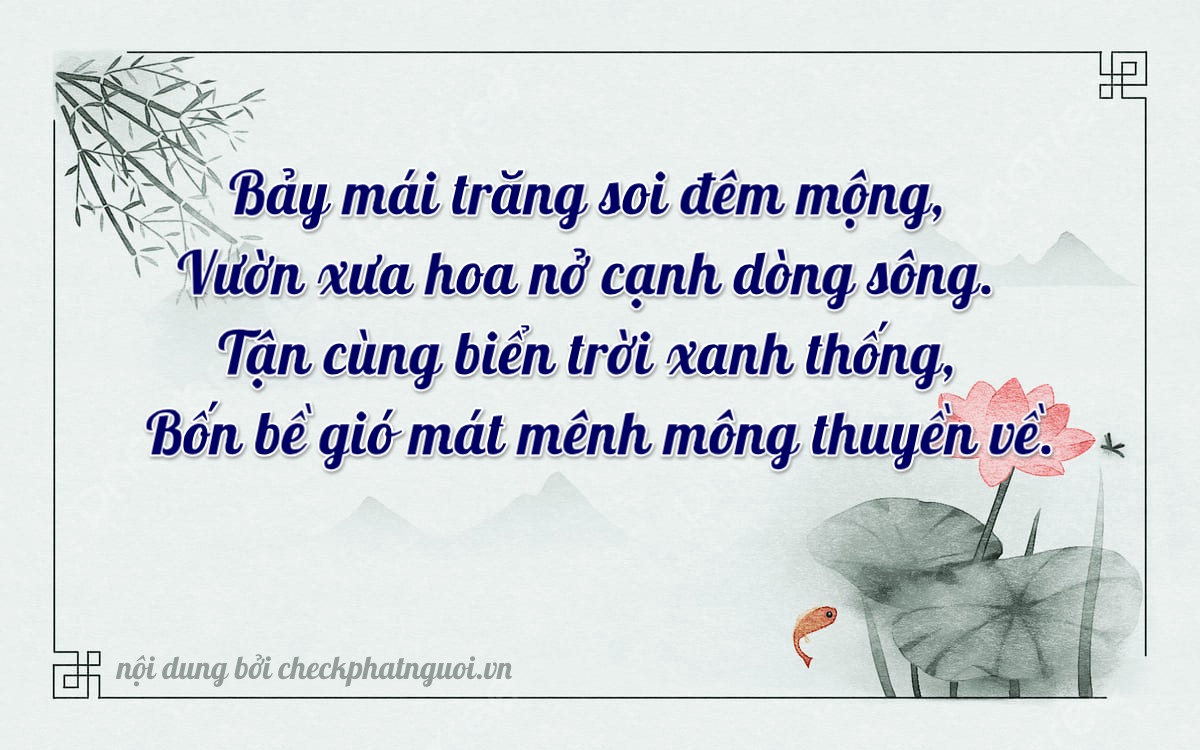 Bài thơ ý nghĩa cho <b>biển số 36AS-00734</b> tại website checkphatnguoi.vn