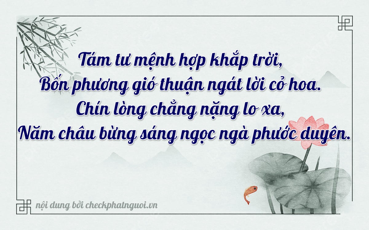 Bài thơ ý nghĩa cho <b>biển số 36AS-08495</b> tại website checkphatnguoi.vn