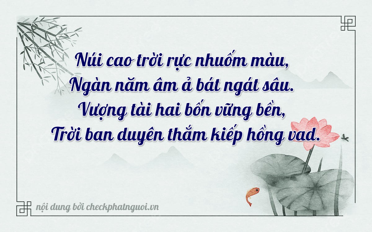Bài thơ ý nghĩa cho <b>biển số 36AS-10412</b> tại website checkphatnguoi.vn