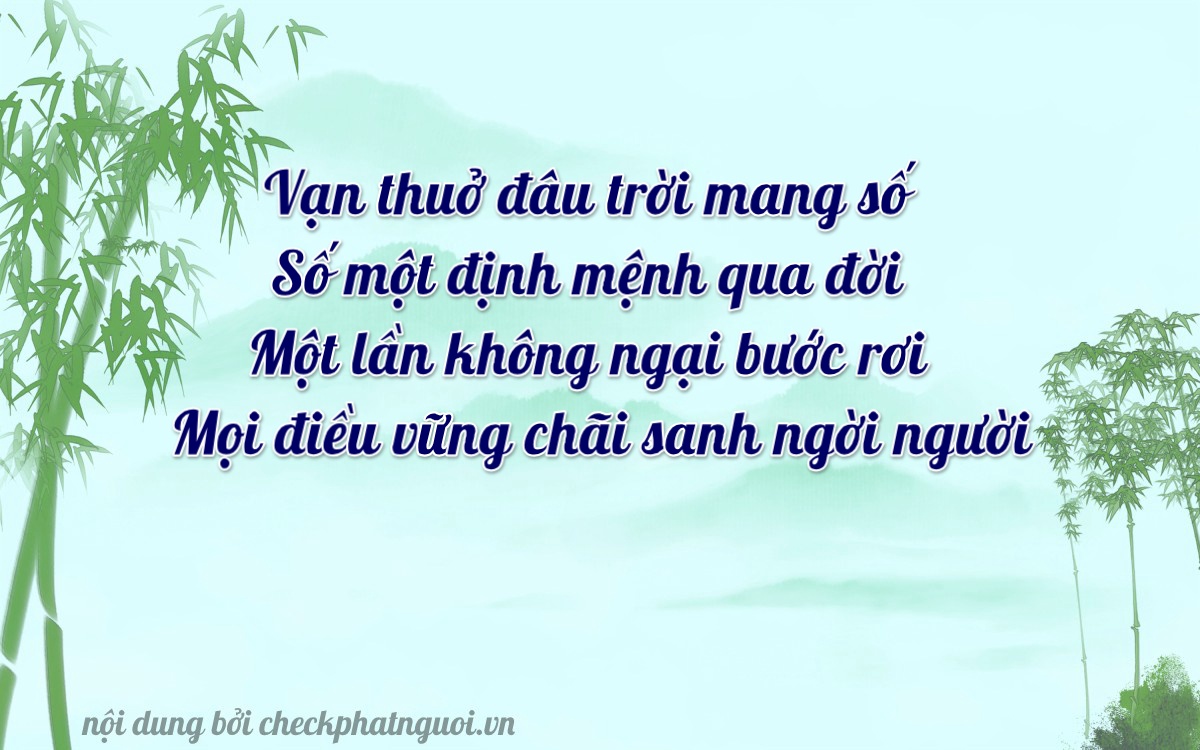 Bài thơ ý nghĩa cho <b>biển số 36AU-00001</b> tại website checkphatnguoi.vn