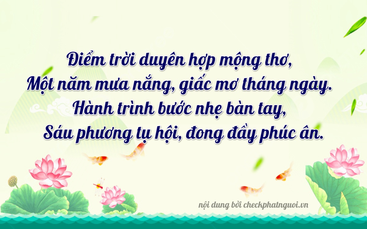 Bài thơ ý nghĩa cho <b>biển số 36AZ-01526</b> tại website checkphatnguoi.vn
