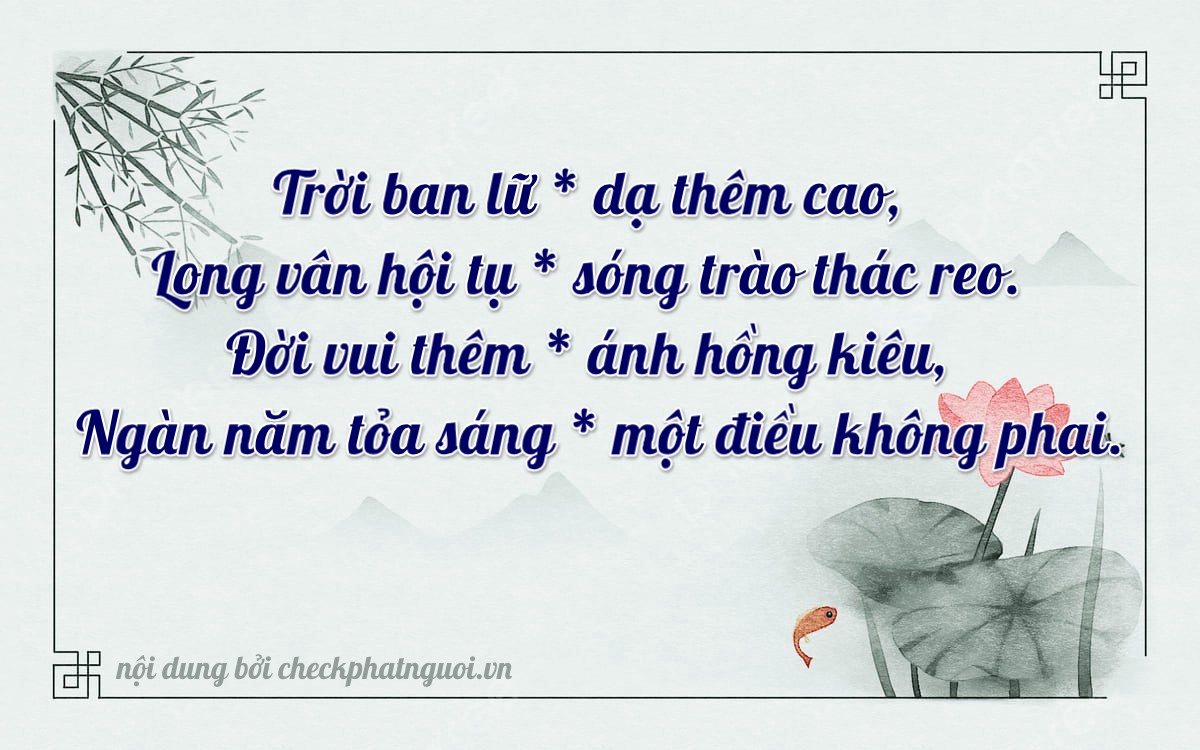 Bài thơ ý nghĩa cho <b>biển số 36B-02925</b> tại website checkphatnguoi.vn