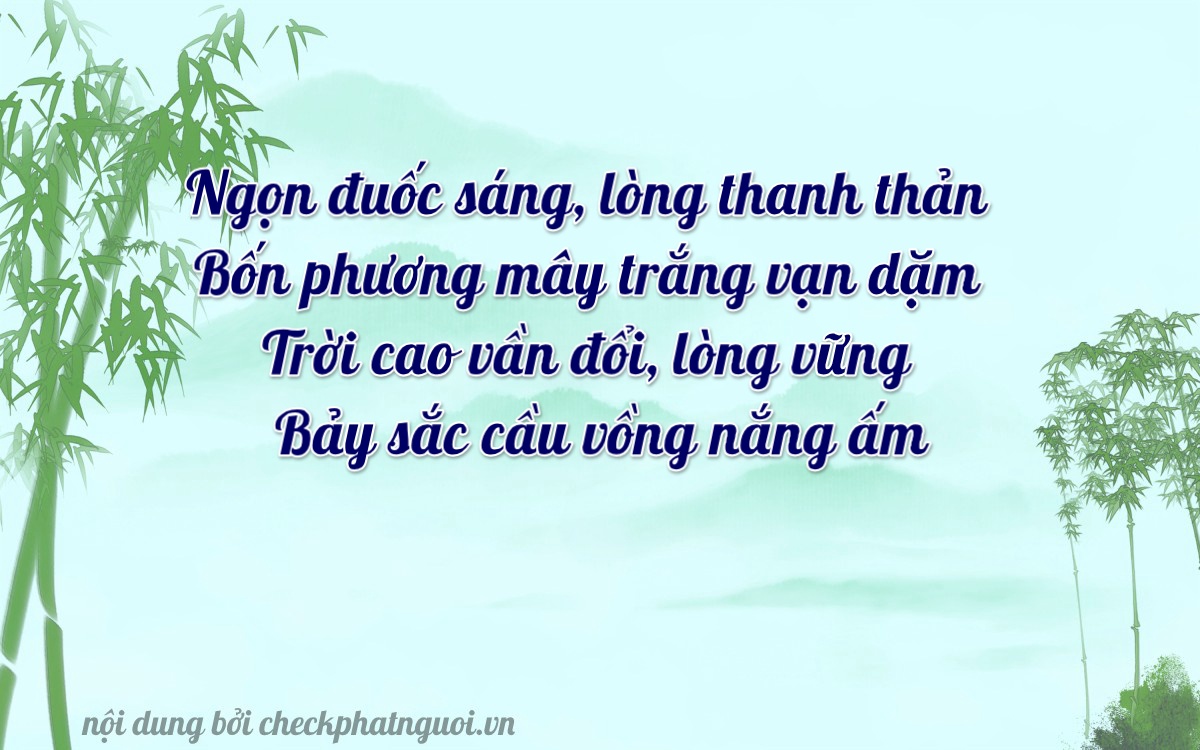 Bài thơ ý nghĩa cho <b>biển số 36B-04077</b> tại website checkphatnguoi.vn