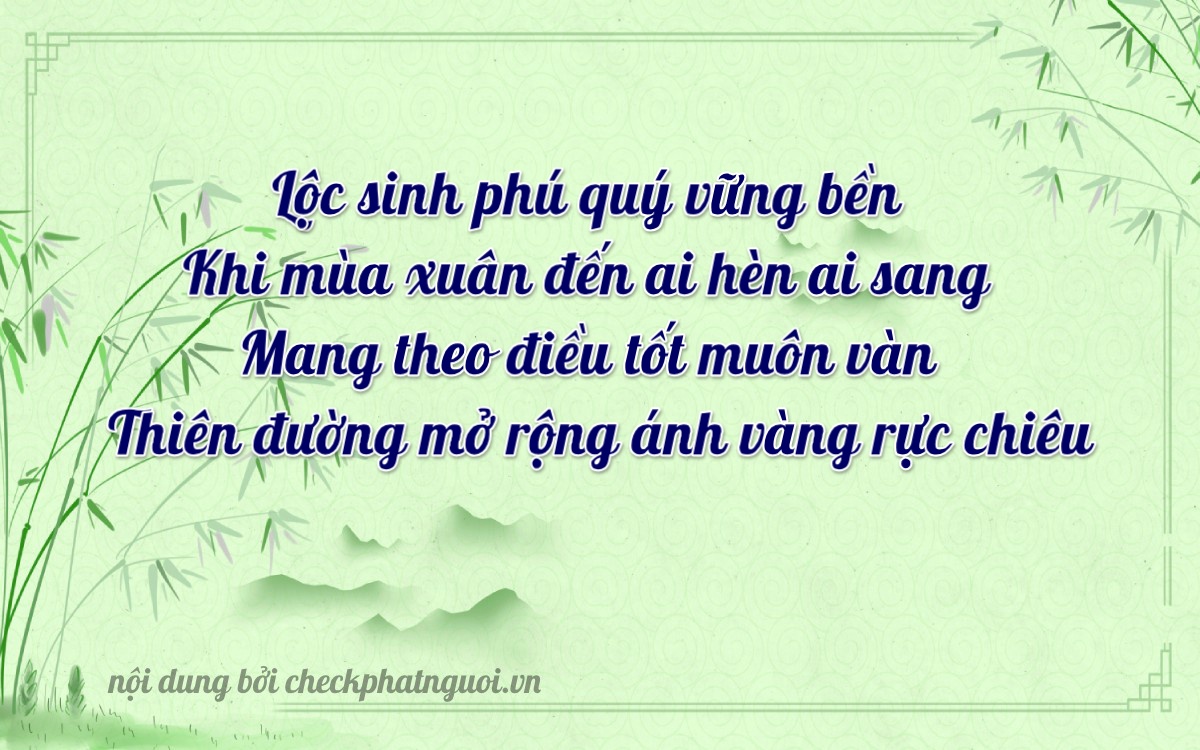 Bài thơ ý nghĩa cho <b>biển số 36B-16210</b> tại website checkphatnguoi.vn