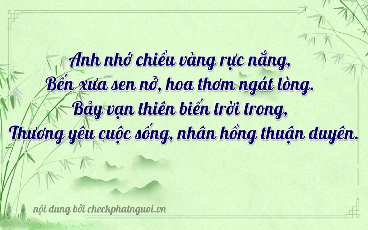 Bài thơ ý nghĩa cho <b>biển số 36B1-67777</b> tại website checkphatnguoi.vn