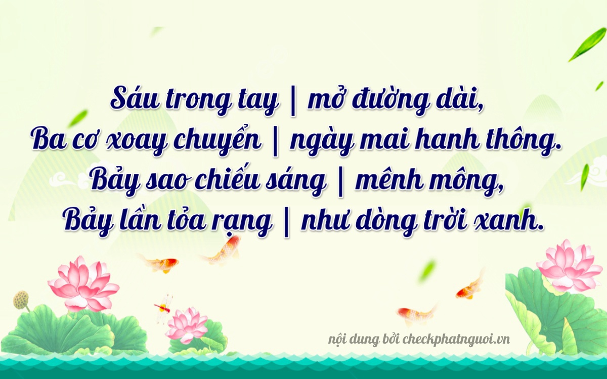 Bài thơ ý nghĩa cho <b>biển số 36B3-63775</b> tại website checkphatnguoi.vn