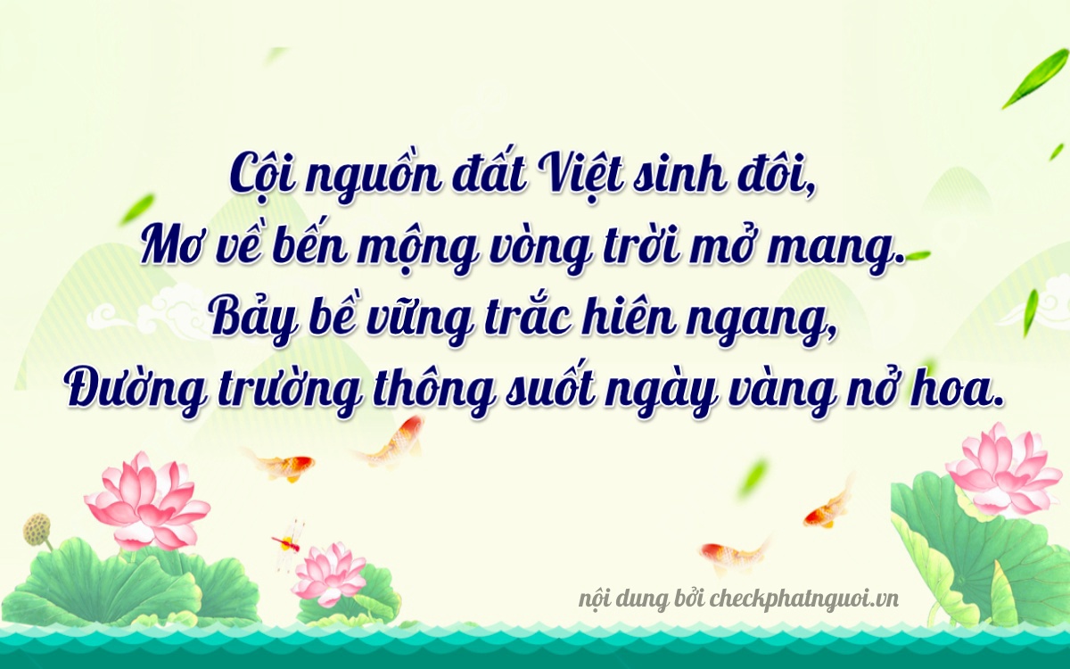 Bài thơ ý nghĩa cho <b>biển số 36B4-14779</b> tại website checkphatnguoi.vn