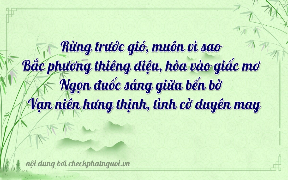 Bài thơ ý nghĩa cho <b>biển số 36B4-27715</b> tại website checkphatnguoi.vn