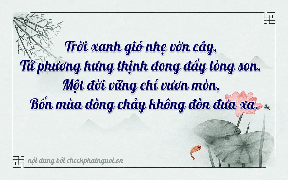 Bài thơ ý nghĩa cho <b>biển số 36B4-41664</b> tại website checkphatnguoi.vn