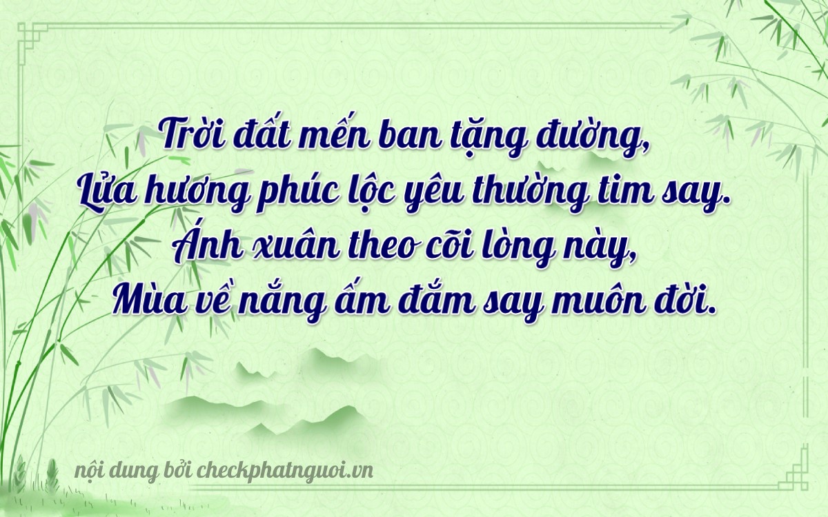 Bài thơ ý nghĩa cho <b>biển số 36B4-46570</b> tại website checkphatnguoi.vn