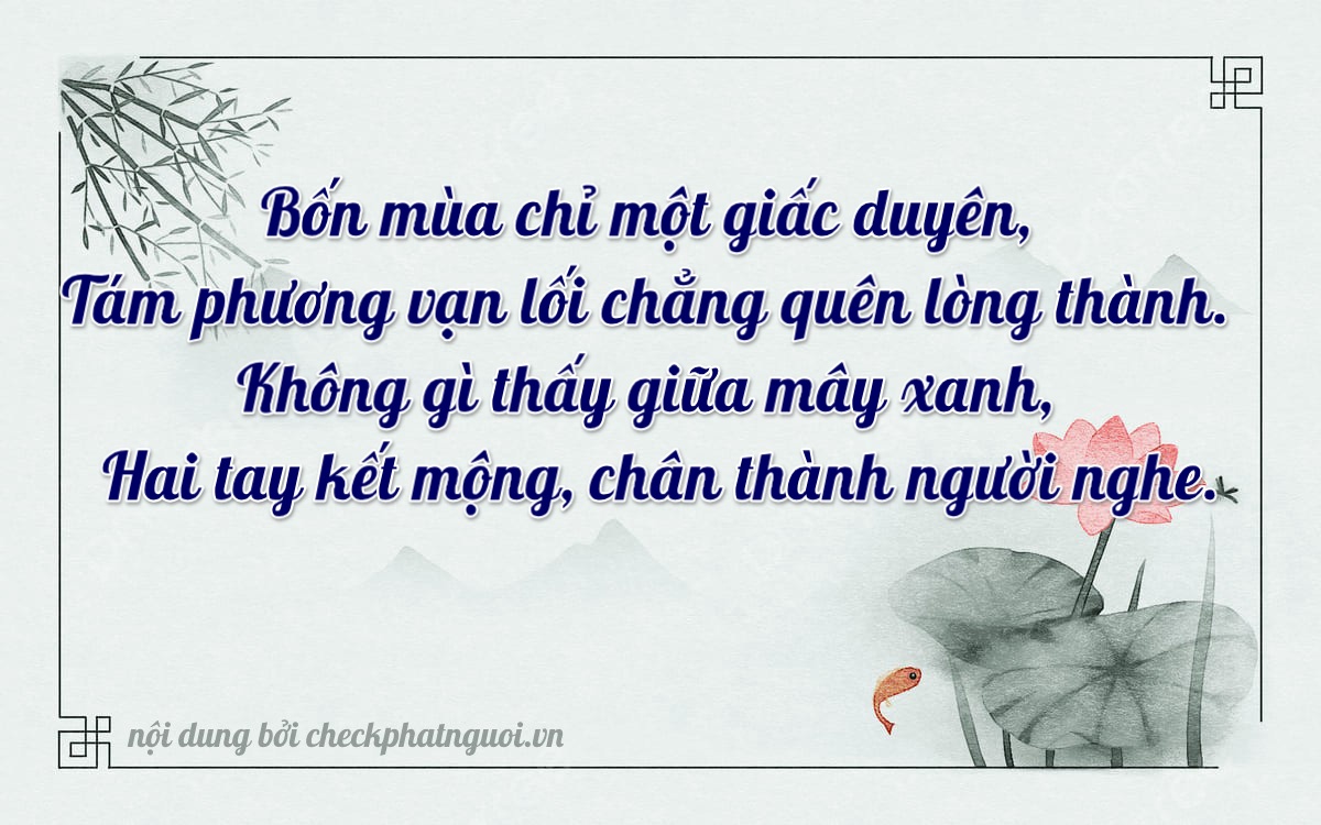 Bài thơ ý nghĩa cho <b>biển số 36B4-48082</b> tại website checkphatnguoi.vn