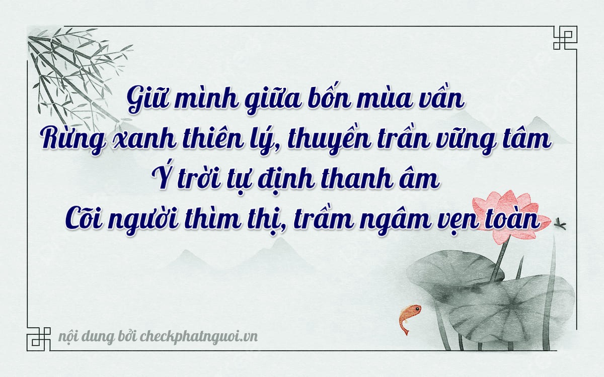 Bài thơ ý nghĩa cho <b>biển số 36B4-66215</b> tại website checkphatnguoi.vn