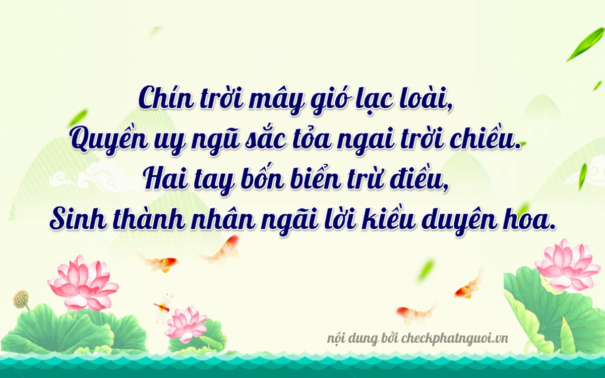 Bài thơ ý nghĩa cho <b>biển số 36B4-92512</b> tại website checkphatnguoi.vn