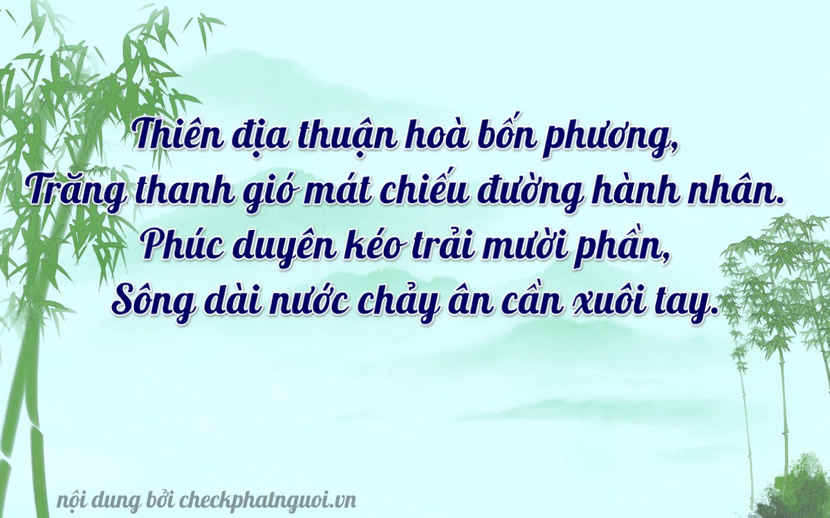 Bài thơ ý nghĩa cho <b>biển số 36B5-00428</b> tại website checkphatnguoi.vn