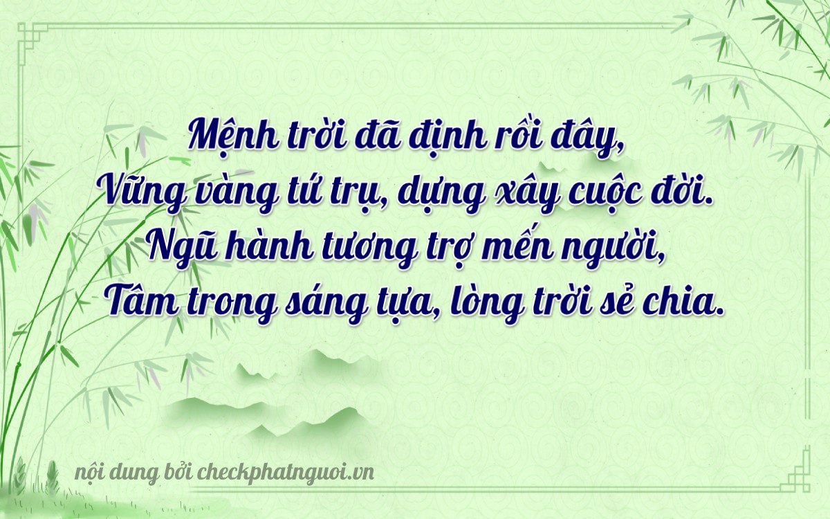 Bài thơ ý nghĩa cho <b>biển số 36B5-11115</b> tại website checkphatnguoi.vn