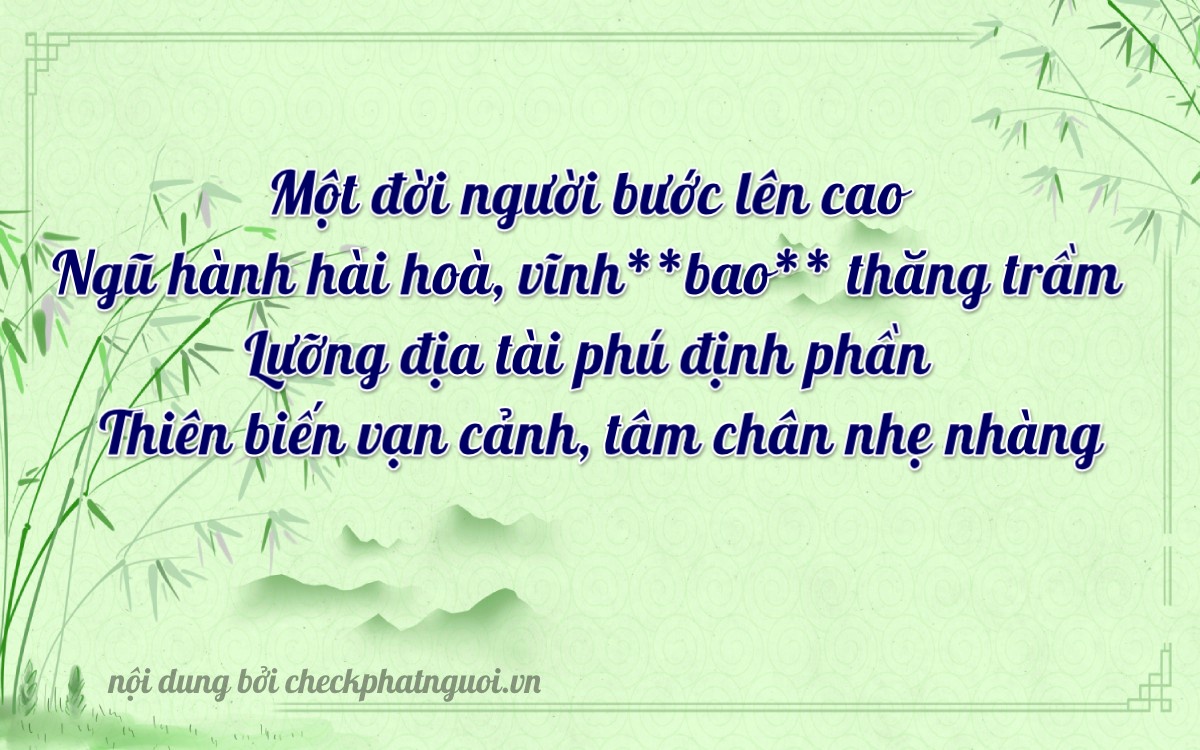 Bài thơ ý nghĩa cho <b>biển số 36B5-49400</b> tại website checkphatnguoi.vn