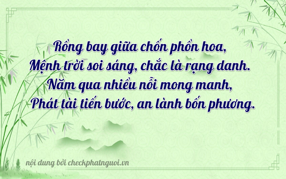 Bài thơ ý nghĩa cho <b>biển số 36B6-12579</b> tại website checkphatnguoi.vn