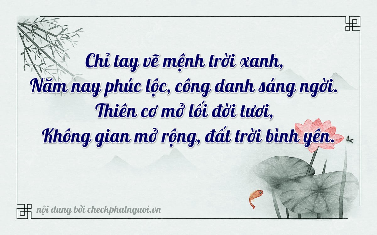 Bài thơ ý nghĩa cho <b>biển số 36B6-20500</b> tại website checkphatnguoi.vn