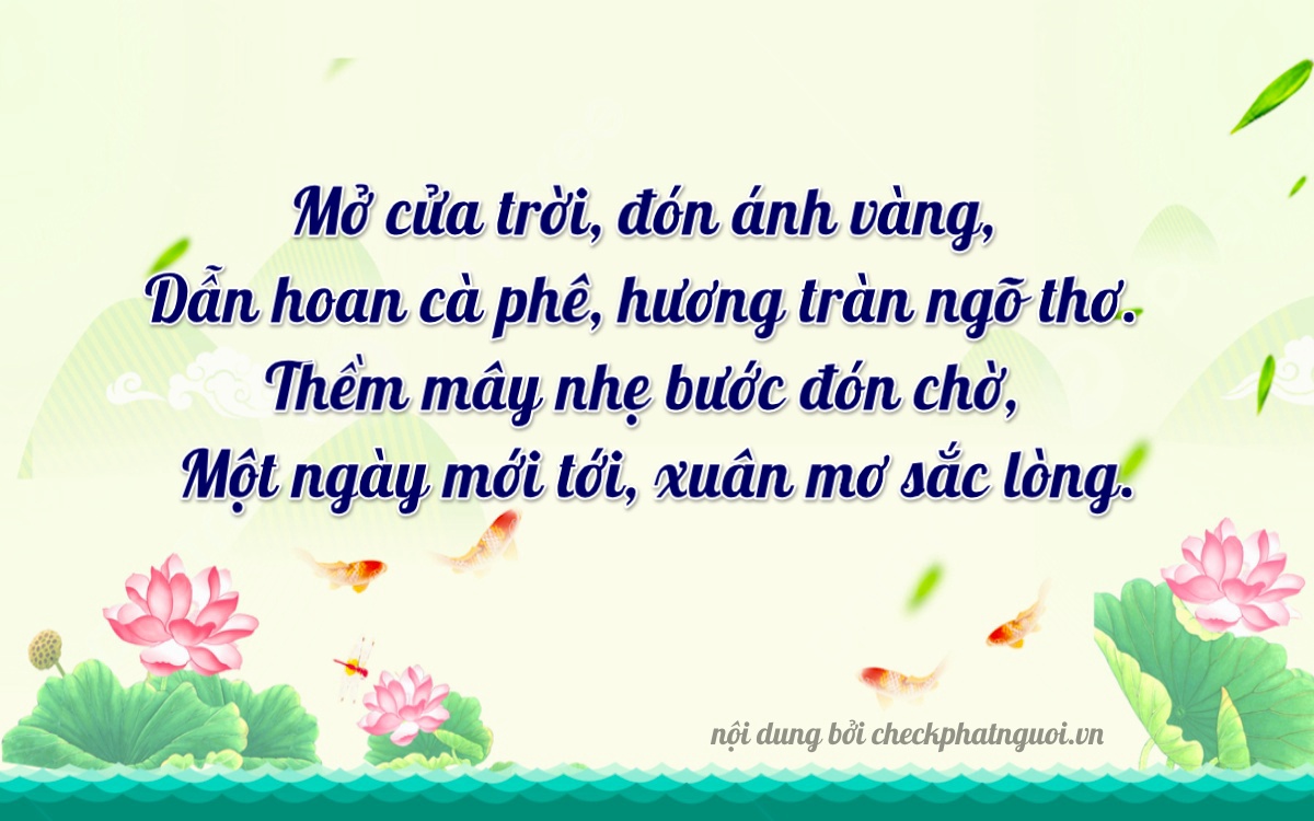 Bài thơ ý nghĩa cho <b>biển số 36B6-23734</b> tại website checkphatnguoi.vn