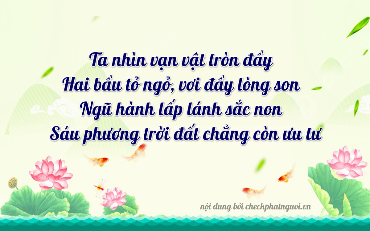 Bài thơ ý nghĩa cho <b>biển số 36B6-28157</b> tại website checkphatnguoi.vn