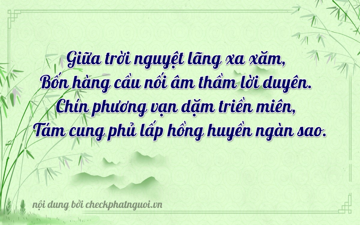 Bài thơ ý nghĩa cho <b>biển số 36B6-49298</b> tại website checkphatnguoi.vn