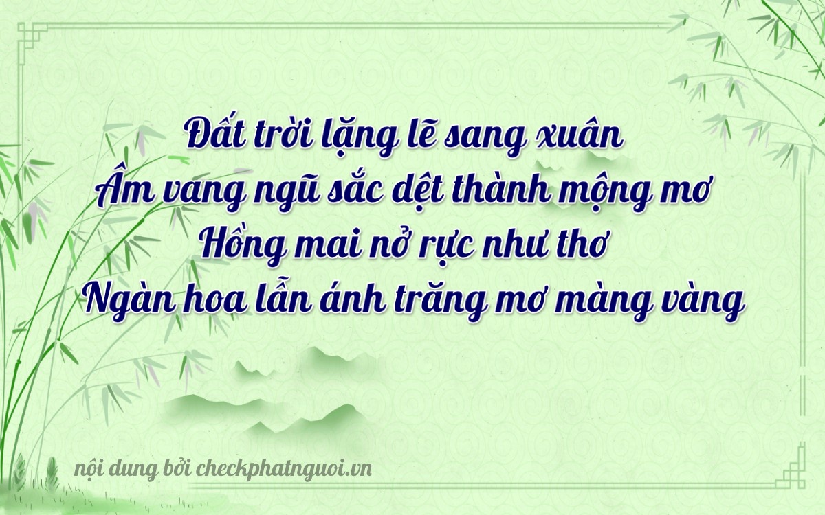 Bài thơ ý nghĩa cho <b>biển số 36B6-53632</b> tại website checkphatnguoi.vn