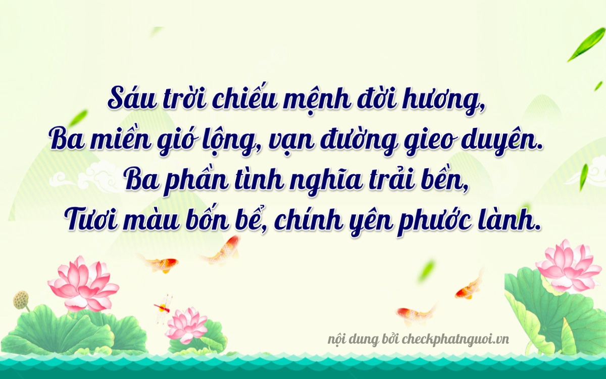 Bài thơ ý nghĩa cho <b>biển số 36B6-63304</b> tại website checkphatnguoi.vn