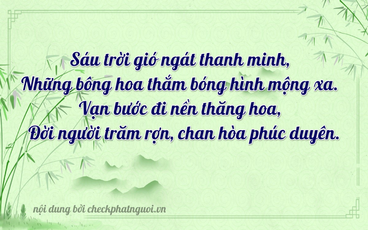 Bài thơ ý nghĩa cho <b>biển số 36B6-65333</b> tại website checkphatnguoi.vn