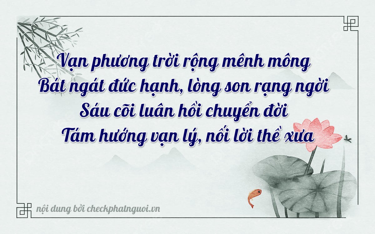 Bài thơ ý nghĩa cho <b>biển số 36B6-84268</b> tại website checkphatnguoi.vn