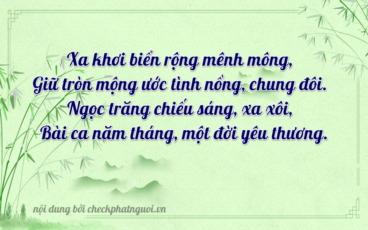 Bài thơ ý nghĩa cho <b>biển số 36B6-91293</b> tại website checkphatnguoi.vn
