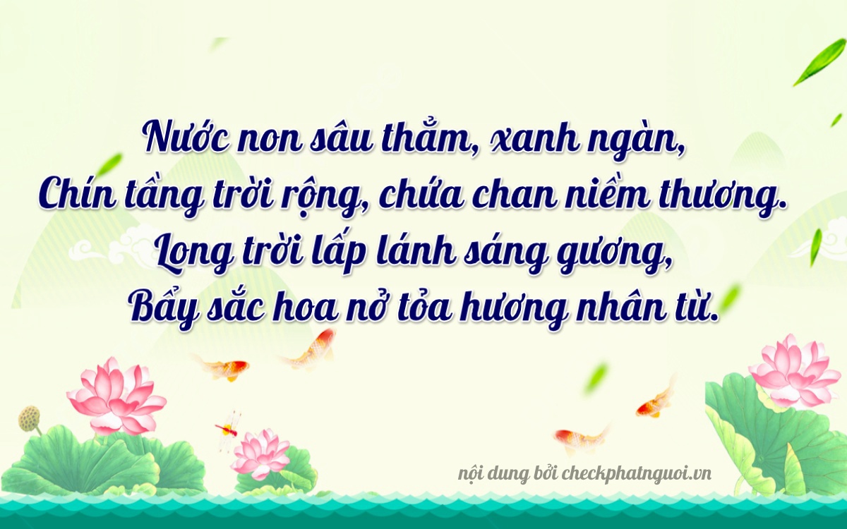 Bài thơ ý nghĩa cho <b>biển số 36B-69317</b> tại website checkphatnguoi.vn