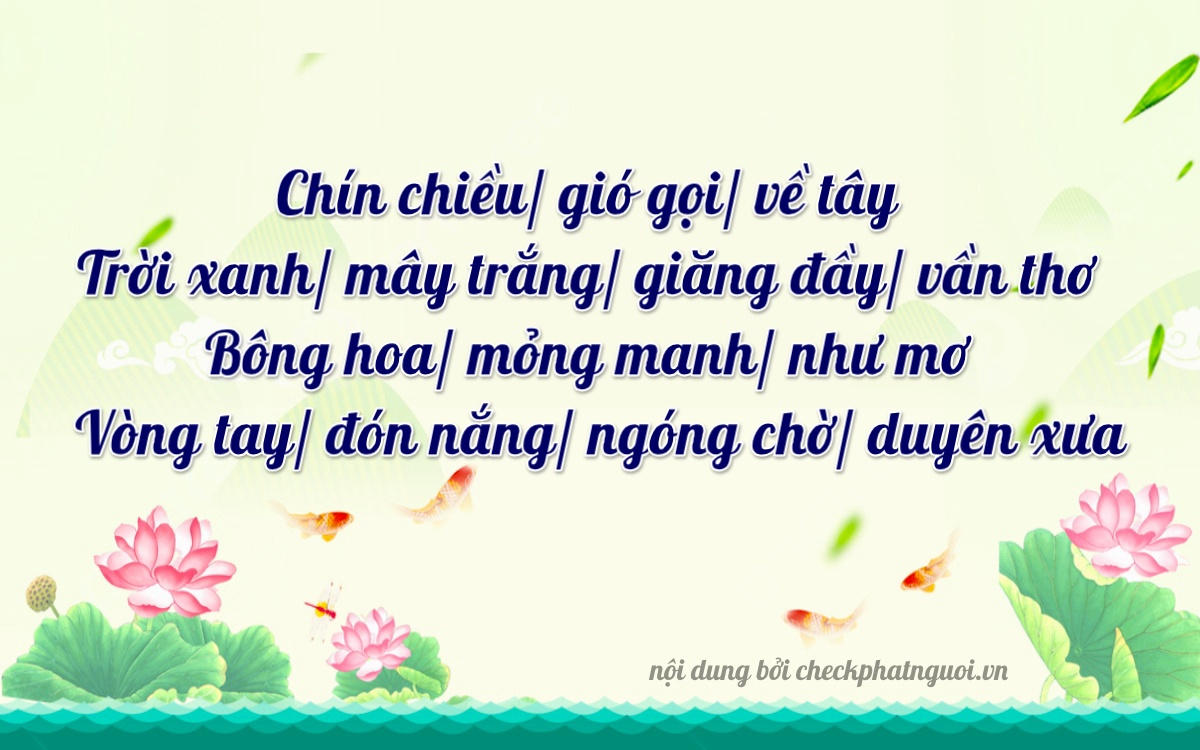 Bài thơ ý nghĩa cho <b>biển số 36B6-96988</b> tại website checkphatnguoi.vn