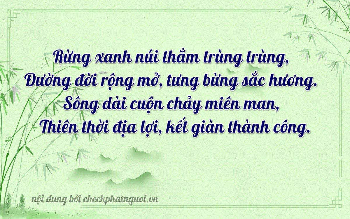 Bài thơ ý nghĩa cho <b>biển số 36B7-03709</b> tại website checkphatnguoi.vn
