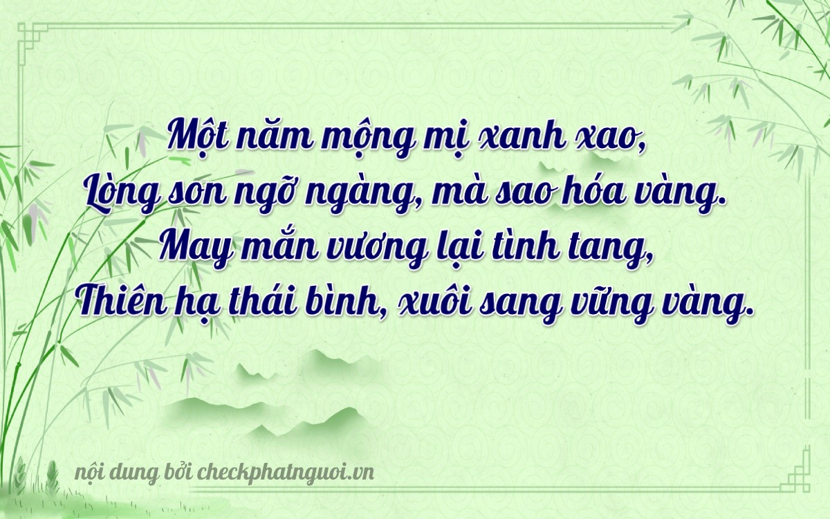 Bài thơ ý nghĩa cho <b>biển số 36B7-12345</b> tại website checkphatnguoi.vn