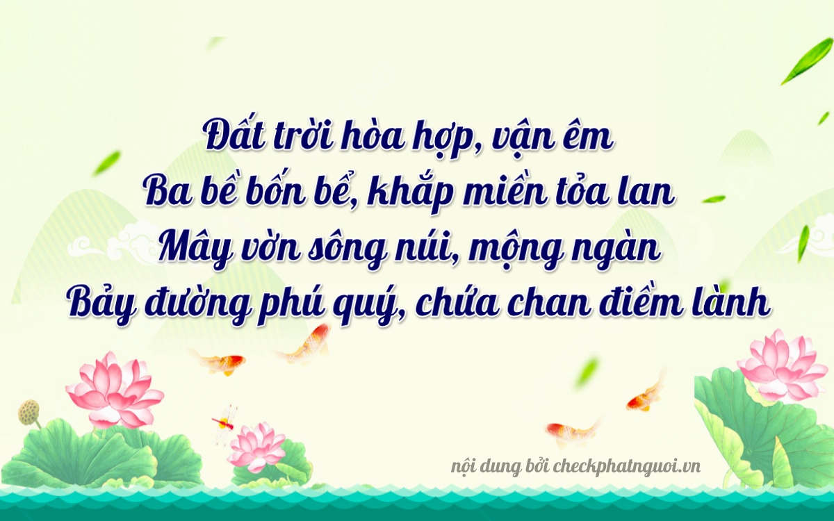 Bài thơ ý nghĩa cho <b>biển số 36B7-36027</b> tại website checkphatnguoi.vn