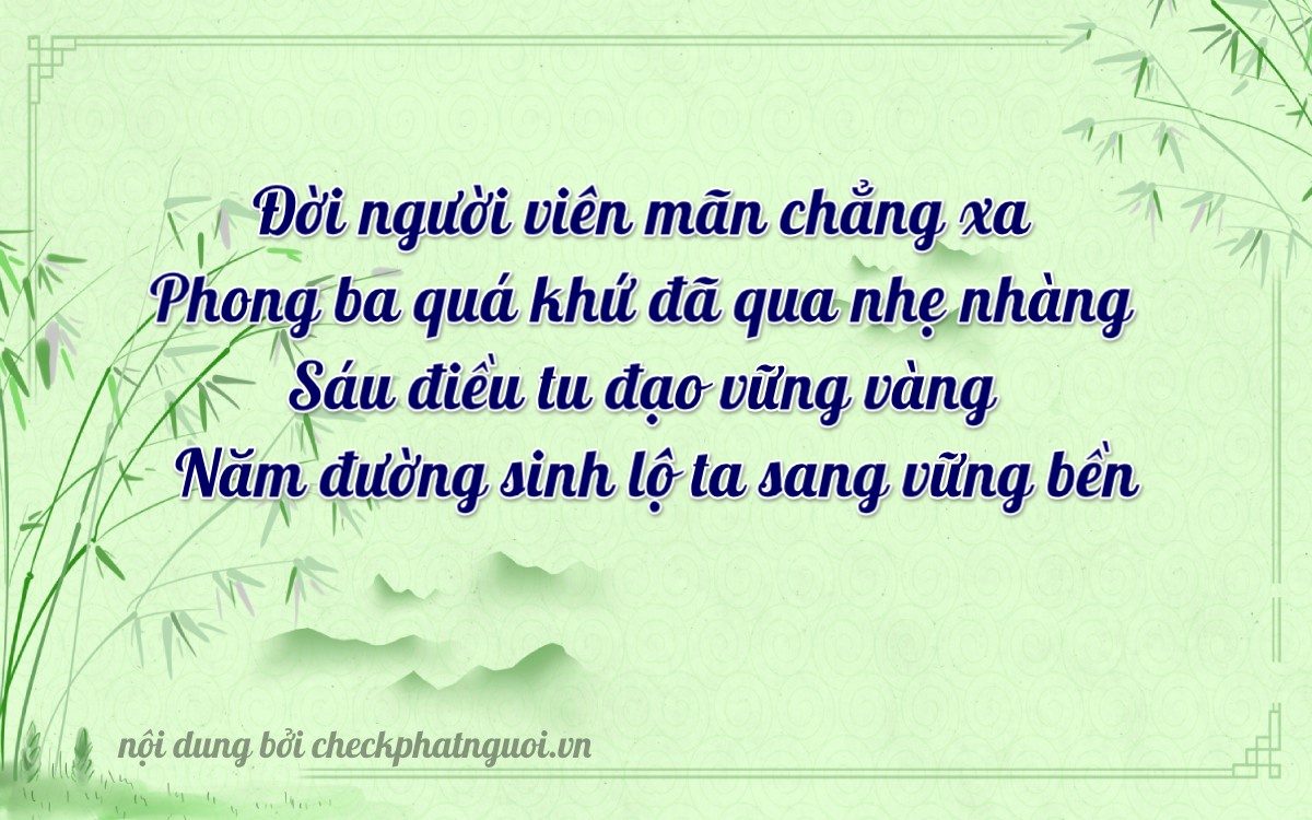 Bài thơ ý nghĩa cho <b>biển số 36B7-65346</b> tại website checkphatnguoi.vn