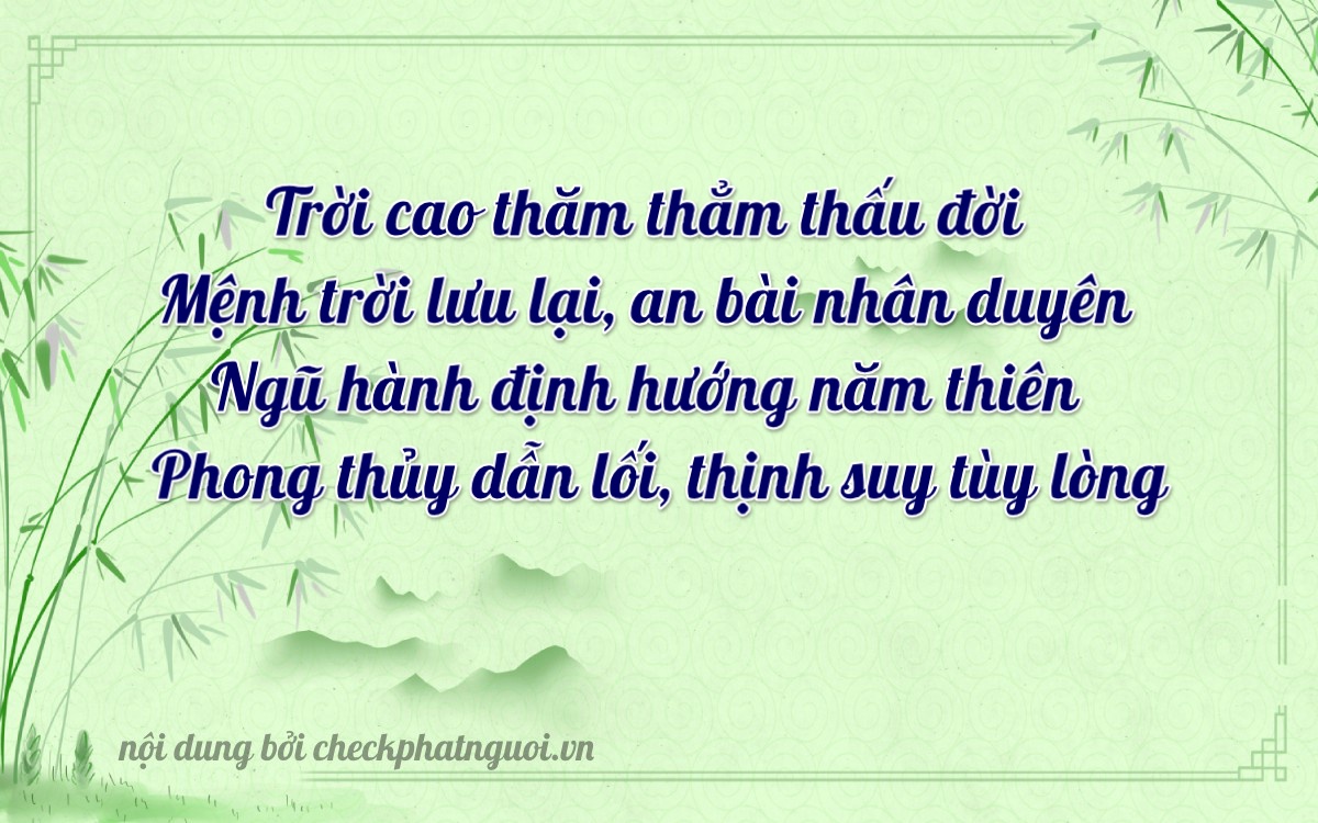 Bài thơ ý nghĩa cho <b>biển số 36B7-75393</b> tại website checkphatnguoi.vn