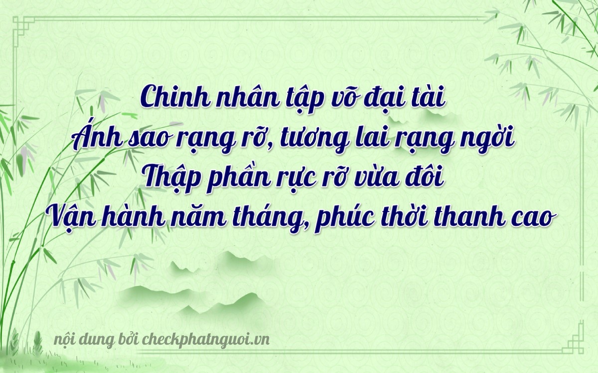 Bài thơ ý nghĩa cho <b>biển số 36B7-77747</b> tại website checkphatnguoi.vn