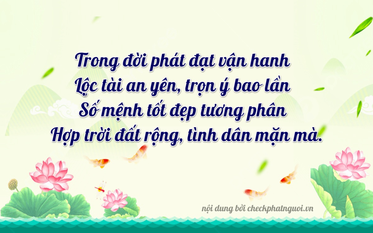 Bài thơ ý nghĩa cho <b>biển số 36B7-80193</b> tại website checkphatnguoi.vn